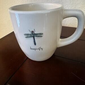 Rae Dunn Dragonfly by Magenta Artisan Collections Coffee Cup Mug Double Sided